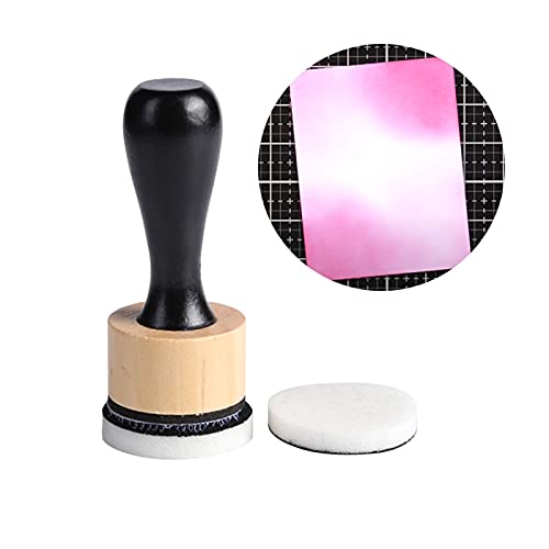 CYFUN DESIGN Ink Paints Mixing Blending Tool Mini Round Foam Refills, for Scrapbooking Craft, Control of Ink Placement, No More Inky Fingers Ink Blending Tool with Spare Pads for Rubber Stamping & Scrapbooking - Image 4